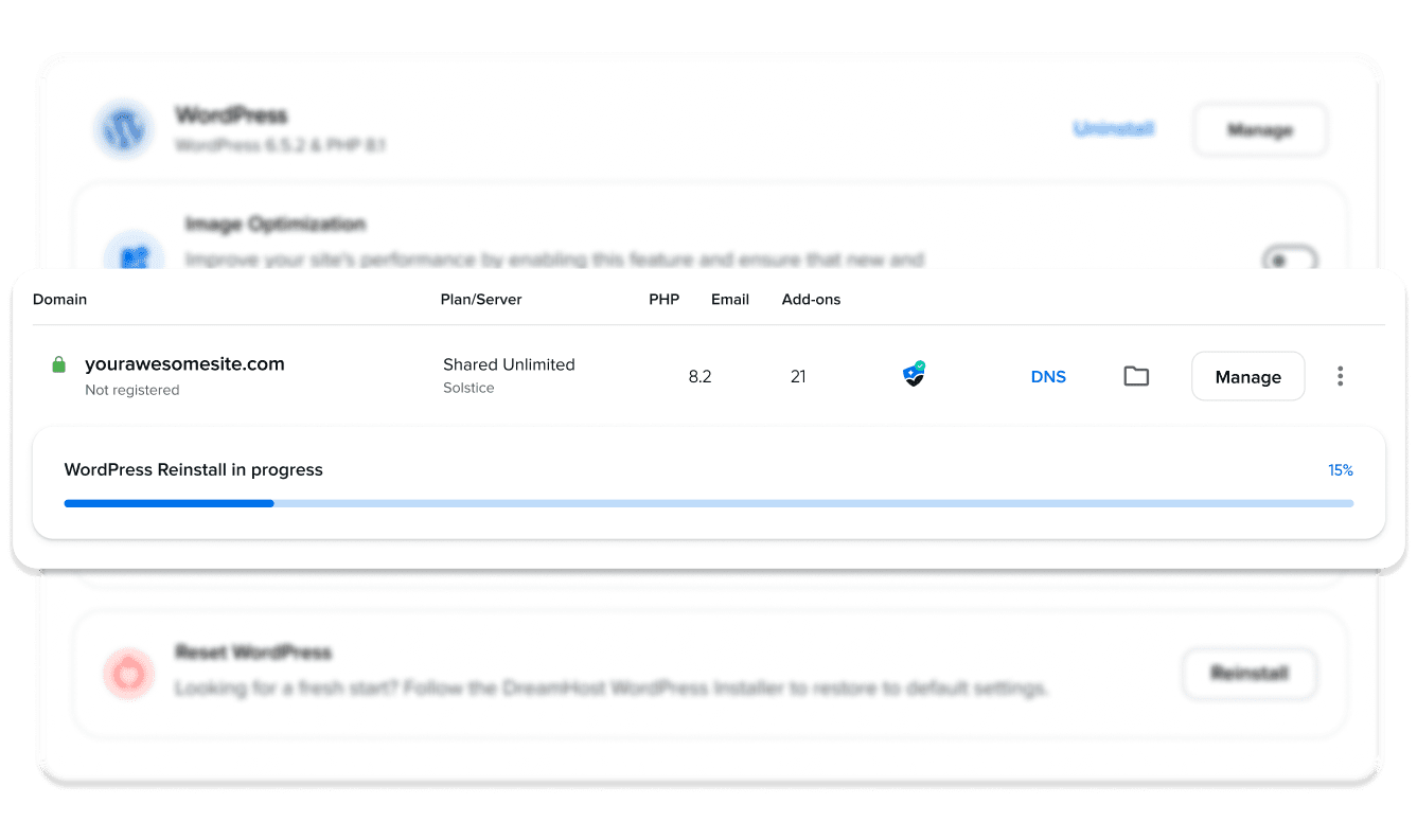 Rinnova Facilmente il Tuo Sito Web con il Reinstaller di WordPress di DreamHost