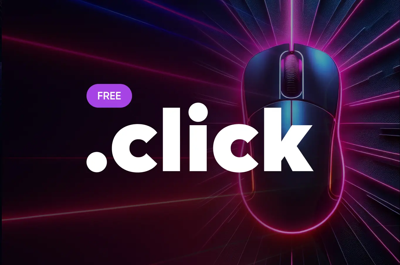Bereit? Fertig? .CLICK! Holen Sie sich heute Ihre kostenlose Domain!
