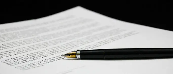 A stack of paperwork