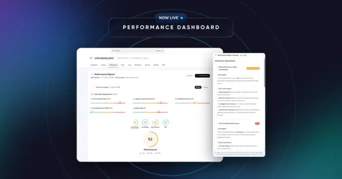 Performance Dashboard Now Live: See How Your Site Really Performs