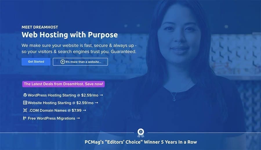 DreamHost Homepage