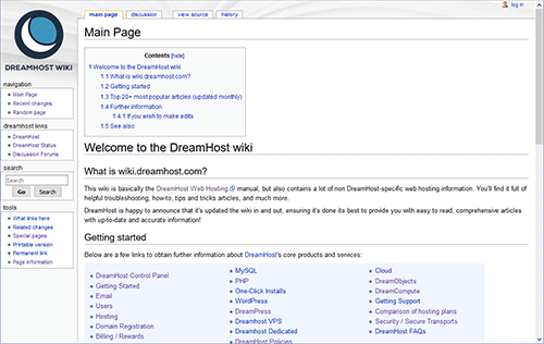 La Wiki de DreamHost